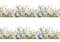 Wild Flowers Edible Image cake border 2 Strips per sheet 3.5x10.5 inchs